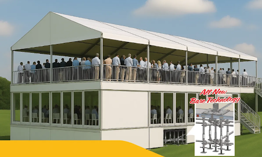 Two-story tent flooring